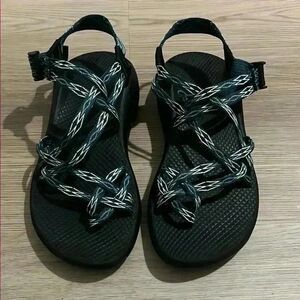 Chaco Black and White Sandals